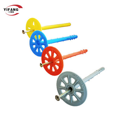 A parede de aço galvanizada obstrui âncoras plásticas da isolação parafusa prendedores