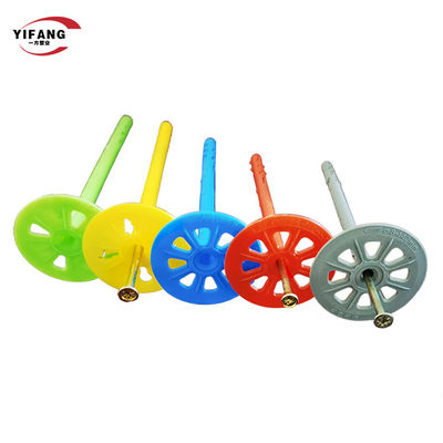 A parede aparafusa âncoras plásticas da isolação de 55mm com prendedores do parafuso