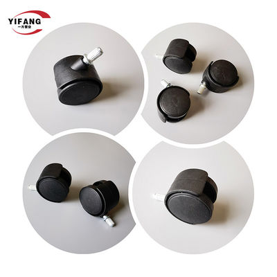 Rodas de nylon do rodízio do rolo 50mm da placa do OEM para a mobília