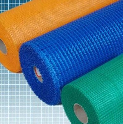 Fibra de vidro resistente Mesh Cloth/fibra de vidro Mesh Fabric Roll 30-300g/M2 do alcaloide