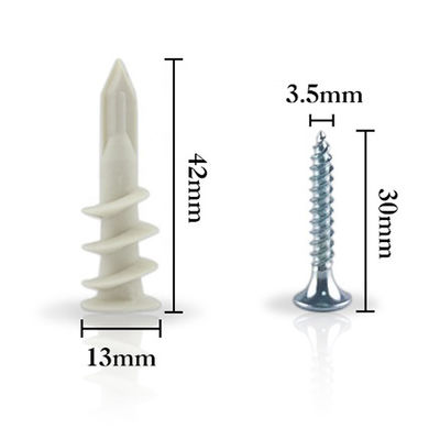 âncoras de parede plásticas da isolação JIS de 15x33mm para o Drywall
